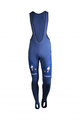 Pantaloni de ciclism lungi cu bretele - QUICKSTEP 19 WINTER - albastru