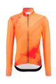 SANTINI Tricou de cilism pentru iarnă cu mânecă lungă - PURE DYE - portocaliu
