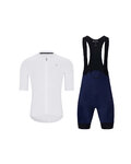 HOLOKOLO Tricoul și pantaloni scurți de ciclism - AEROLITE - albastru/negru/alb