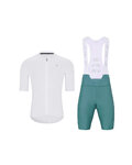 HOLOKOLO Tricoul și pantaloni scurți de ciclism - AEROLITE - albastru/alb