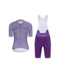 RIVANELLE Tricoul și pantaloni scurți de ciclism - ELEVATE - mov