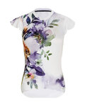 RIVANELLE Tricoul și pantaloni scurți de ciclism - MISS FLOWERY - mov/alb/multicolor