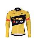 BONAVELO Tricou și pantaloni de iarnă de ciclism - JUMBO-VISMA 2024 WNT - galben/negru