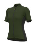 ALÉ Tricou de ciclism cu mânecă scurtă - SOLID COLOR BLOCK - verde