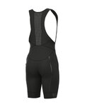 ALÉ Pantaloni scurți de ciclism cu bretele - R-EV1  AGONISTA PLUS - negru