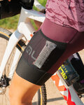 ALÉ Pantaloni scurți de ciclism cu bretele - OFF-ROAD GRAVEL STONES CARGO LADY - mov