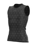 ALÉ Tricou de ciclism fără mâneci - QUARK LESS - negru
