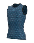 ALÉ Tricou de ciclism fără mâneci - QUARK LESS - albastru