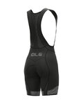 ALÉ Pantaloni scurți de ciclism cu bretele - PRS MASTER 2.0 LADY - negru/alb
