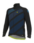 ALÉ Jachetă termoizolantă de ciclism - PR-R TAK WOOL THERMO - negru/albastru