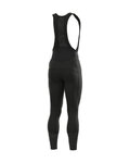 ALÉ Pantaloni de ciclism lungi cu bretele - R-EV1 CLIMA WARM - negru