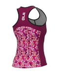 ALÉ Tricoul de ciclism fără mâneci - SOLID CANDY LADY - roz