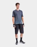 ALÉ Tricou de ciclism cu mânecă scurtă - OFF ROAD - MTB VISUAL - gri