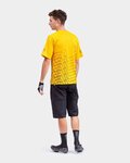 ALÉ Tricou de ciclism cu mânecă scurtă - OFF ROAD - MTB VISUAL - galben