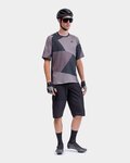 ALÉ Tricou de ciclism cu mânecă scurtă - OFF ROAD - MTB SWEDISH CAMO - gri