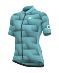 ALÉ Tricou de ciclism cu mânecă scurtă - SOLID SHARP LADY - albastru deschis