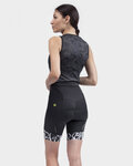 ALÉ Pantaloni scurți de ciclism fără bretele -  SOLID RIDE LADY - negru