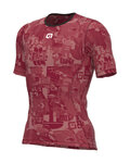 ALÉ Tricou de ciclism cu mânecă scurtă - INTIMO BREAK - bordo