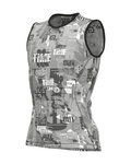 ALÉ Tricou de ciclism fără mâneci - INTIMO BREAK - gri