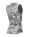 ALÉ Tricou de ciclism fără mâneci - INTIMO BREAK - gri