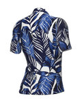 ALÉ Tricou de ciclism cu mânecă scurtă - LEAF PR-S - albastru