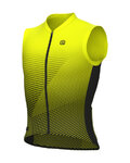 ALÉ Tricoul de ciclism fără mâneci - MODULAR PR-E - galben