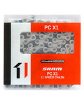 SRAM lanţ - PC X1 SOLIDPIN - argintiu