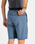 SPORTFUL Pantaloni scurți de ciclism fără bretele - CARDI - albastru