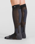 SPORTFUL Șosete sub genunchi de ciclism - APEX LONG - negru/gri