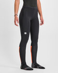 SPORTFUL colanți - CARDIO TECH PROTECTED W - negru/portocaliu