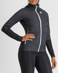 SPORTFUL Jachetă rezistentă la vânt de ciclism - CARDIO W - negru/alb
