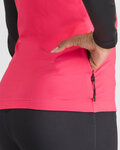SPORTFUL Tricou de cilism pentru iarnă cu mânecă lungă - SQUADRA W - roz/negru