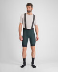 SPORTFUL Pantaloni scurți de ciclism cu bretele - SUPERGIARA - verde