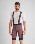 SPORTFUL Pantaloni scurți de ciclism cu bretele - SUPERGIARA - bordo