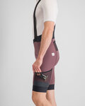 SPORTFUL Pantaloni scurți de ciclism cu bretele - SUPERGIARA - bordo
