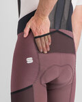 SPORTFUL Pantaloni scurți de ciclism cu bretele - SUPERGIARA - bordo