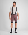 SPORTFUL Pantaloni scurți de ciclism cu bretele - SUPERGIARA - bordo