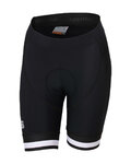 SPORTFUL Pantaloni scurți de ciclism fără bretele - BODYFIT CLASSIC - negru/alb