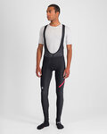 SPORTFUL Pantaloni de ciclism lungi cu bretele - FIANDRE NO RAIN - negru