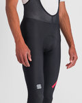 SPORTFUL Pantaloni de ciclism lungi cu bretele - FIANDRE NO RAIN - negru