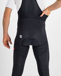 SPORTFUL Pantaloni de ciclism lungi cu bretele - FIANDRE NO RAIN - negru