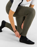 SPORTFUL Pantaloni de ciclism lungi cu bretele - GIARA - verde