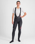SPORTFUL Pantaloni de ciclism lungi cu bretele - FIANDRE NO RAIN - negru