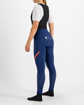 SPORTFUL Pantaloni de ciclism lungi cu bretele - FIANDRE NO RAIN - albastru