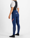 SPORTFUL Pantaloni de ciclism lungi cu bretele - FIANDRE NO RAIN - albastru