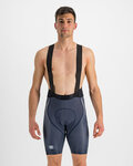SPORTFUL Pantaloni scurți de ciclism cu bretele - BODYFIT PRO AIR - albastru