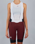 SPORTFUL Pantaloni scurți de ciclism cu bretele - SUPERGIARA - bordo