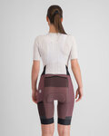 SPORTFUL Pantaloni scurți de ciclism cu bretele - SUPERGIARA - bordo