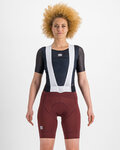 SPORTFUL Pantaloni scurți de ciclism cu bretele - BODYFIT - bordo