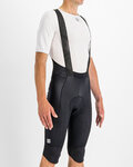 SPORTFUL Pantaloni scurți de ciclism cu bretele - BODYFIT PRO THERMAL - negru